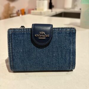 Coach Blue Denim Wallet